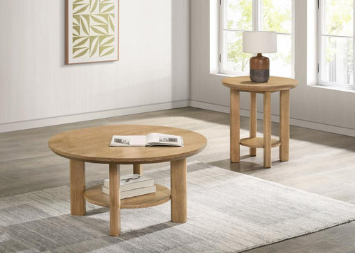 Ottowa - Round Wood Coffee Table Set – Table Sets by Coaster Fine Furniture at Furniture Wholesale Plus , Nashville furniture store