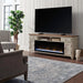Fireplace TV Consoles - 79" Console With Fire - Medium Brown – Fireplace TV Stands by Liberty Furniture at Furniture Wholesale Plus , Nashville furniture store