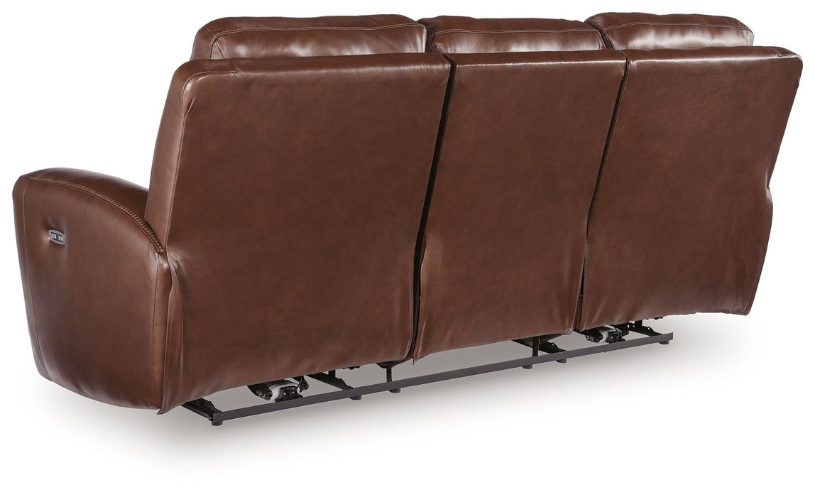 Bexhurst - 2 Pc. - Power Reclining Sofa And Loveseat - Mahogany – Reclining Sofas & Loveseats by Signature Design by Ashley® at Furniture Wholesale Plus , Nashville furniture store