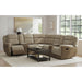 Hornet - 3 Piece Motion Sectional Set With Console – Reclining Sectionals by Elements International at Furniture Wholesale Plus , Nashville furniture store