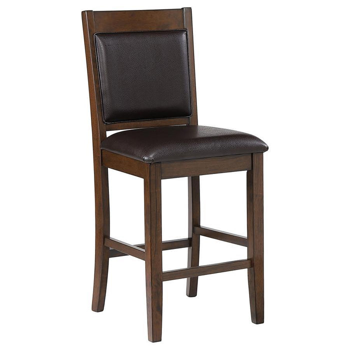 Dewey - Upholstered Counter Chair (Set of 2) - Walnut - Premium Stool Sets from CoasterEssence - Just $259! Shop now at Furniture Wholesale Plus  We are the best furniture store in Nashville, Hendersonville, Goodlettsville, Madison, Antioch, Mount Juliet, Lebanon, Gallatin, Springfield, Murfreesboro, Franklin, Brentwood