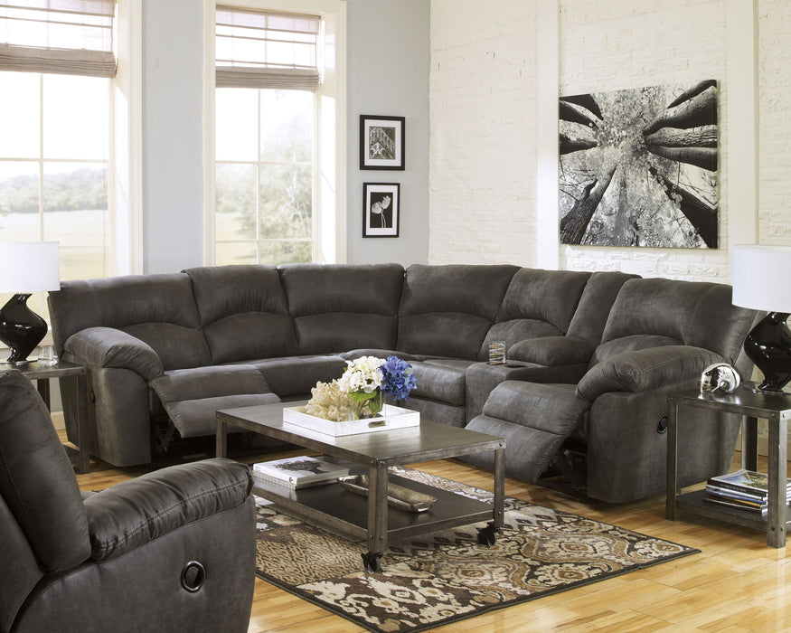Tambo - Reclining Sectional – Reclining Sectionals by Signature Design by Ashley® at Furniture Wholesale Plus , Nashville furniture store