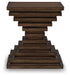 Hannodream - Square End Table - Warm Brown – End Tables by Signature Design by Ashley® at Furniture Wholesale Plus , Nashville furniture store