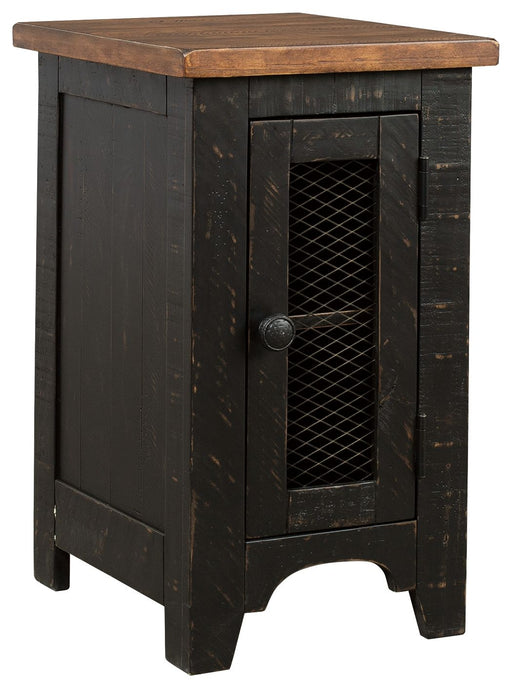 Valebeck - Black / Brown - Chair Side End Table - Premium Chair Side Tables from Signature Design by Ashley® - Just $178! Shop now at Furniture Wholesale Plus  We are the best furniture store in Nashville, Hendersonville, Goodlettsville, Madison, Antioch, Mount Juliet, Lebanon, Gallatin, Springfield, Murfreesboro, Franklin, Brentwood