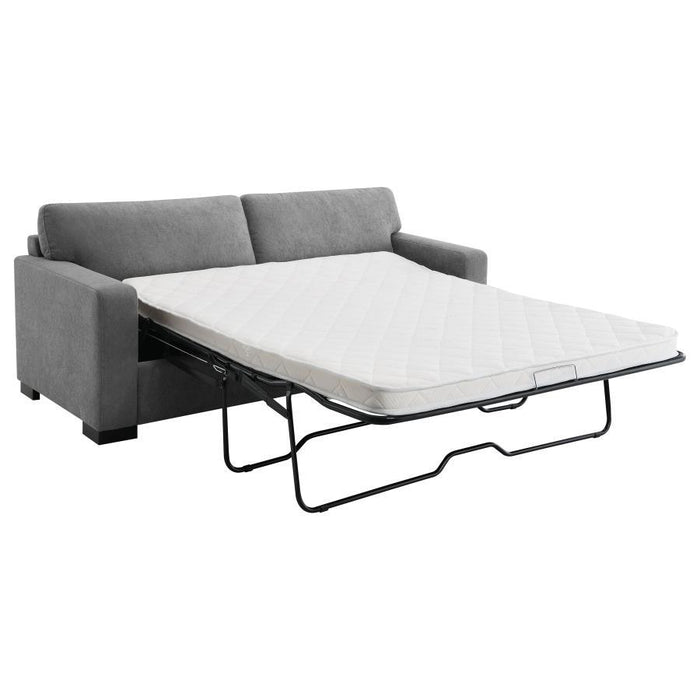 Simpson - Upholstered Sofa Sleeper With Queen Mattress - Gray – Sleeper Sofas by CoasterEveryday at Furniture Wholesale Plus , Nashville furniture store