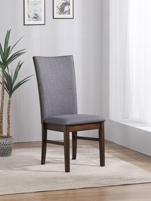 Sherwood - Upholstered Dining Side Chair (Set of 2) - Gray – Chair Sets by Coaster Fine Furniture at Furniture Wholesale Plus , Nashville furniture store