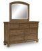 Feddinger - Dresser And Mirror - Medium Brown – Dresser & Mirror by Signature Design by Ashley® at Furniture Wholesale Plus , Nashville furniture store