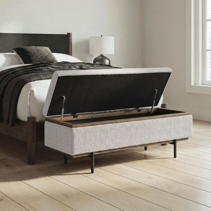 Dettaford Next-Gen Nuvella - Storage Bench - Stone – Storage Benches by Signature Design by Ashley® at Furniture Wholesale Plus , Nashville furniture store