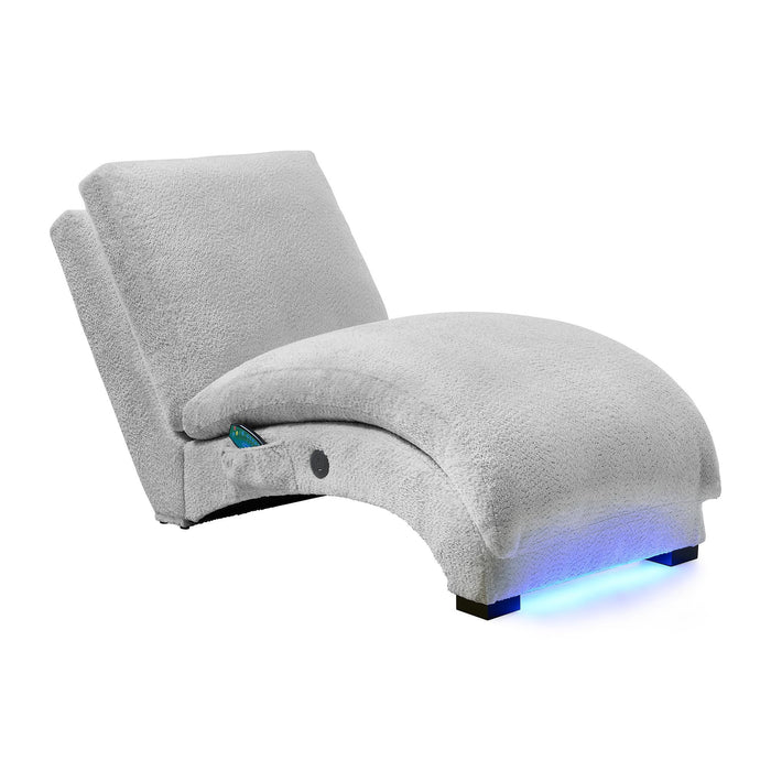 Nori - Chaise With Heat Massage, USBC, LED – Chaises by Elements International at Furniture Wholesale Plus , Nashville furniture store
