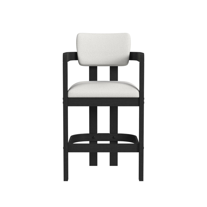 Portland - Arm Barstool (Set of 2) - Black / White – Stool Sets by Elements International at Furniture Wholesale Plus , Nashville furniture store