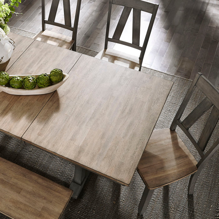 Lindsey Farm - Trestle Table Set – 5 Piece Dining Room Sets by Liberty Furniture at Furniture Wholesale Plus , Nashville furniture store