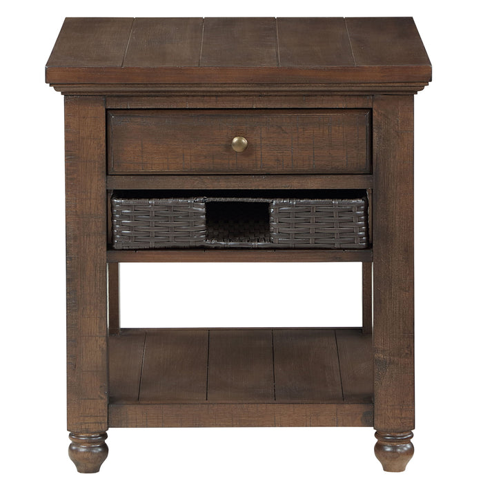 Oliver - 3 Piece Table Set - Brown – Table Sets by Steve Silver Furniture at Furniture Wholesale Plus , Nashville furniture store