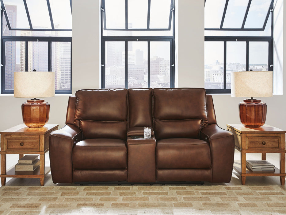 DeepWakes - Power Reclining Loveseat / Console / Adjustable Headrest – Reclining Loveseats by Signature Design by Ashley® at Furniture Wholesale Plus , Nashville furniture store