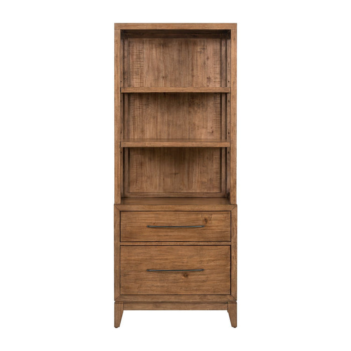 Shaker Lakes - Lateral File Bookcase - Harvest Brown – Standard Bookcases by Liberty Furniture at Furniture Wholesale Plus , Nashville furniture store