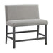 Seneca - Counter 3 Piece Corner Fabric Bench - Gray – 3 Piece Dining Room Sets by Elements International at Furniture Wholesale Plus , Nashville furniture store