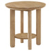 Ottowa - Round Wood Table With Shelf – End Tables by Coaster Fine Furniture at Furniture Wholesale Plus , Nashville furniture store