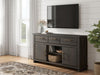 Brazen Valley - TV Stand With Fireplace Option – TV Stands by Signature Design by Ashley® at Furniture Wholesale Plus , Nashville furniture store