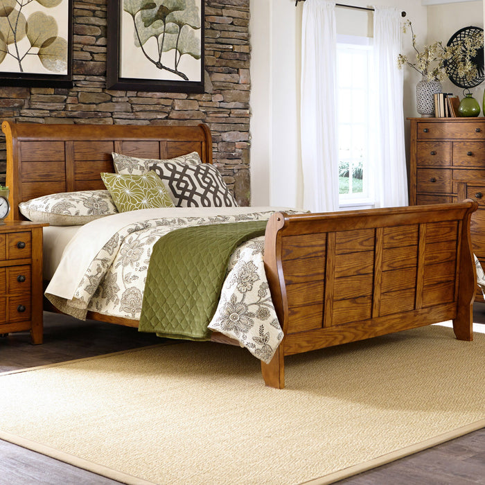 Grandpas Cabin - Sleigh Bed – Sleigh Beds by Liberty Furniture at Furniture Wholesale Plus , Nashville furniture store