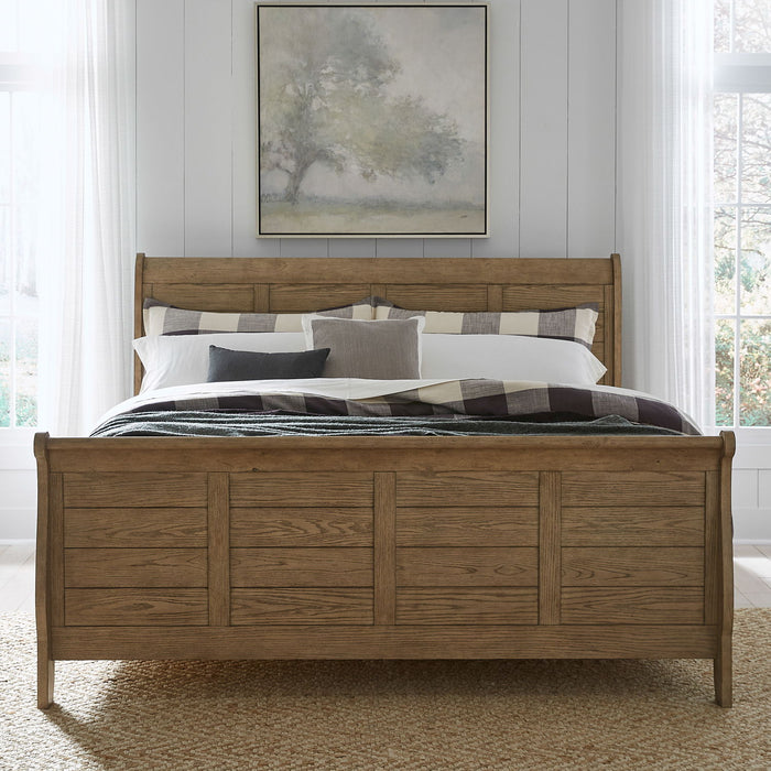 Grandpas Cabin - Sleigh Bed (Softly Bent Shape) – Sleigh Beds by Liberty Furniture at Furniture Wholesale Plus , Nashville furniture store