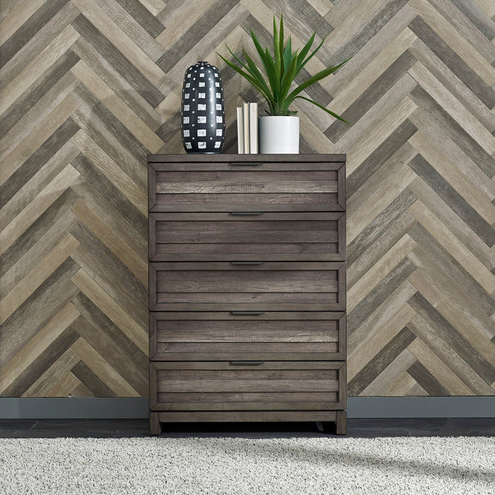 Tanners Creek - 5 Drawer Chest - Graystone – Accent Chests by Liberty Furniture at Furniture Wholesale Plus , Nashville furniture store