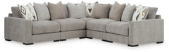 Aslan Court - Sectional With Ottoman Set – 5 Piece Living Room Sets by Benchcraft® at Furniture Wholesale Plus , Nashville furniture store