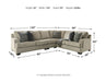 Bovarian - Sectional – Stationary Sectionals by Signature Design by Ashley® at Furniture Wholesale Plus , Nashville furniture store