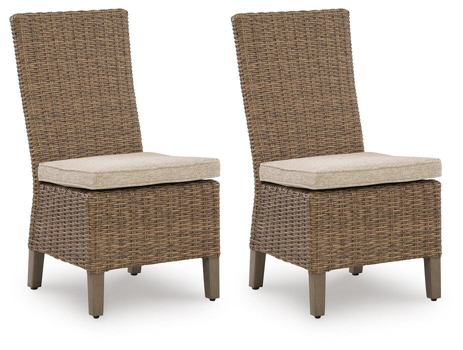 Laguna Heights - Side Chair With Cushion (Set of 2) - Beige – Chair Sets by Signature Design by Ashley® at Furniture Wholesale Plus , Nashville furniture store