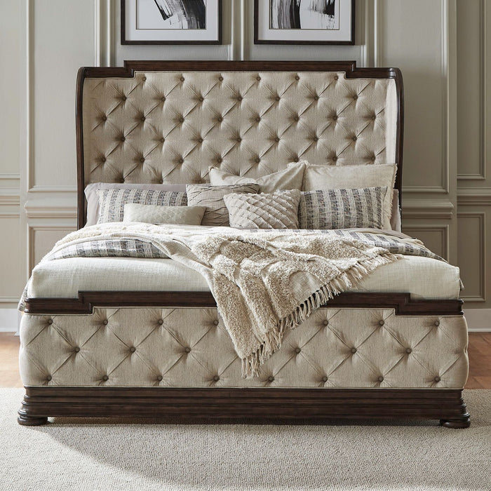 Providence Park - Shelter Bed – Upholstered Beds by Liberty Furniture at Furniture Wholesale Plus , Nashville furniture store