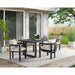 Playa - Dining Table - Dark Gray / Beige – Dining Tables by Elements International at Furniture Wholesale Plus , Nashville furniture store