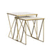 Bette - 2 Piece Marble Top Nesting Table Set - White And Gold – Nesting Tables by CoasterEssence at Furniture Wholesale Plus , Nashville furniture store