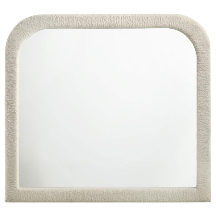 Sonya - Upholstered Bedroom Dresser Mirror - Ivory – Mirrors by Coaster Fine Furniture at Furniture Wholesale Plus , Nashville furniture store