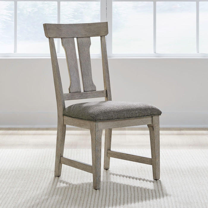 Hallendale - Splat Back Side Chair - Gravel Wash – Side Chairs by Liberty Furniture at Furniture Wholesale Plus , Nashville furniture store