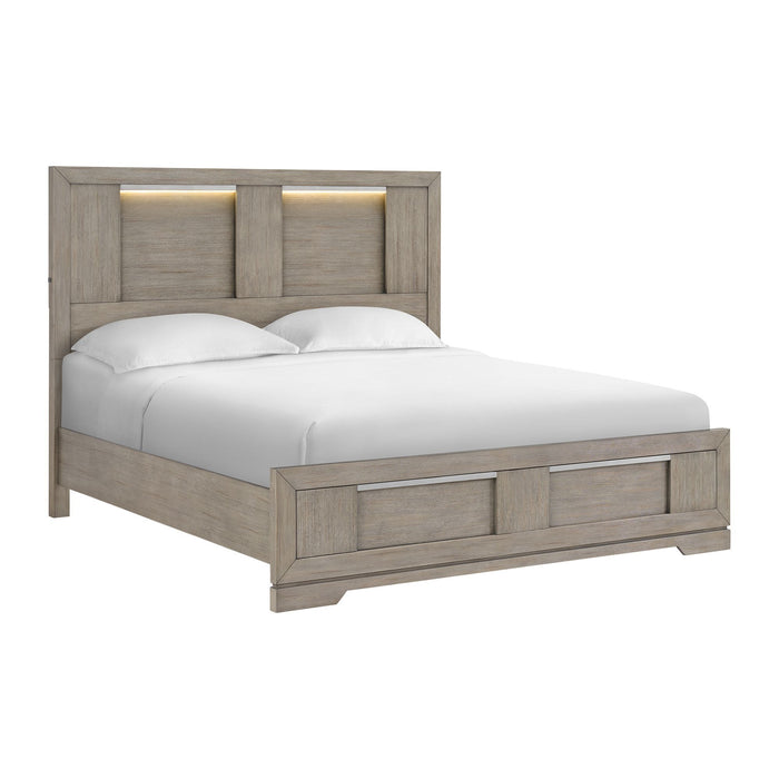 Kelis - Panel Bedroom Set With LED – 3 Piece Bedroom Sets by Elements International at Furniture Wholesale Plus , Nashville furniture store
