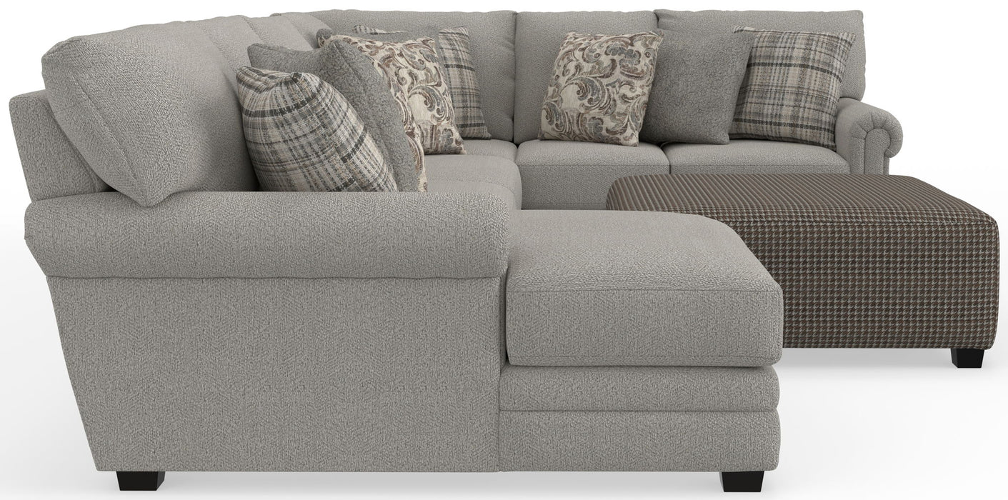 Livingston - Sectional With Comfort Coil Seating, 40" Cocktail Ottoman And Accent Pillows Included – 2 Piece Living Room Sets by Jackson at Furniture Wholesale Plus , Nashville furniture store