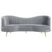 Sophia - Upholstered Channel Tufted Sofa – Stationary Sofas by CoasterEssence at Furniture Wholesale Plus , Nashville furniture store