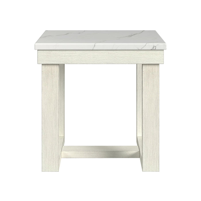Catilin - End Table - Brushed White – End Tables by Elements International at Furniture Wholesale Plus , Nashville furniture store