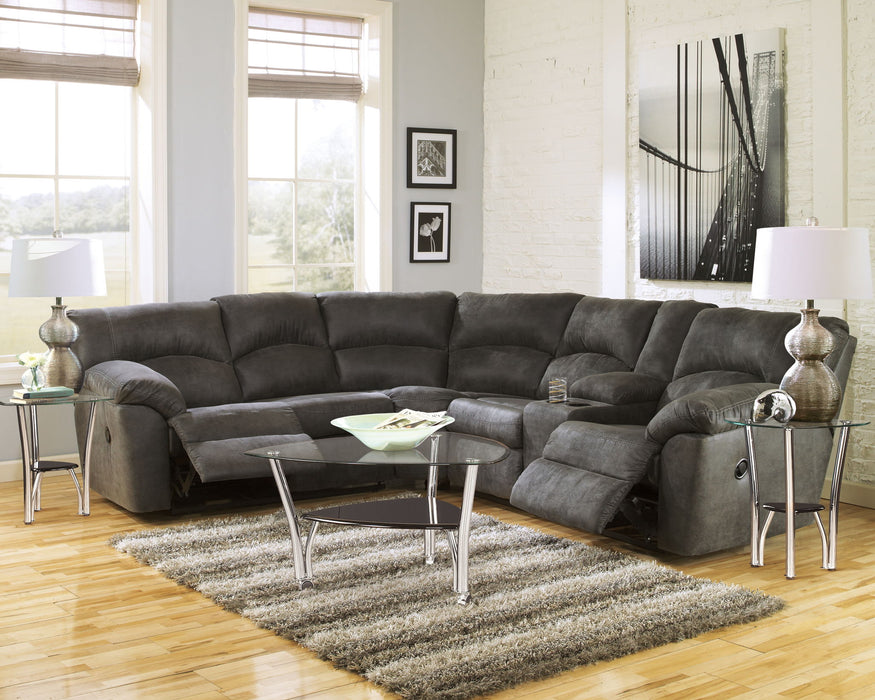 Tambo - Reclining Sectional – Reclining Sectionals by Signature Design by Ashley® at Furniture Wholesale Plus , Nashville furniture store