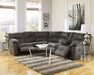 Tambo - Reclining Sectional – Reclining Sectionals by Signature Design by Ashley® at Furniture Wholesale Plus , Nashville furniture store