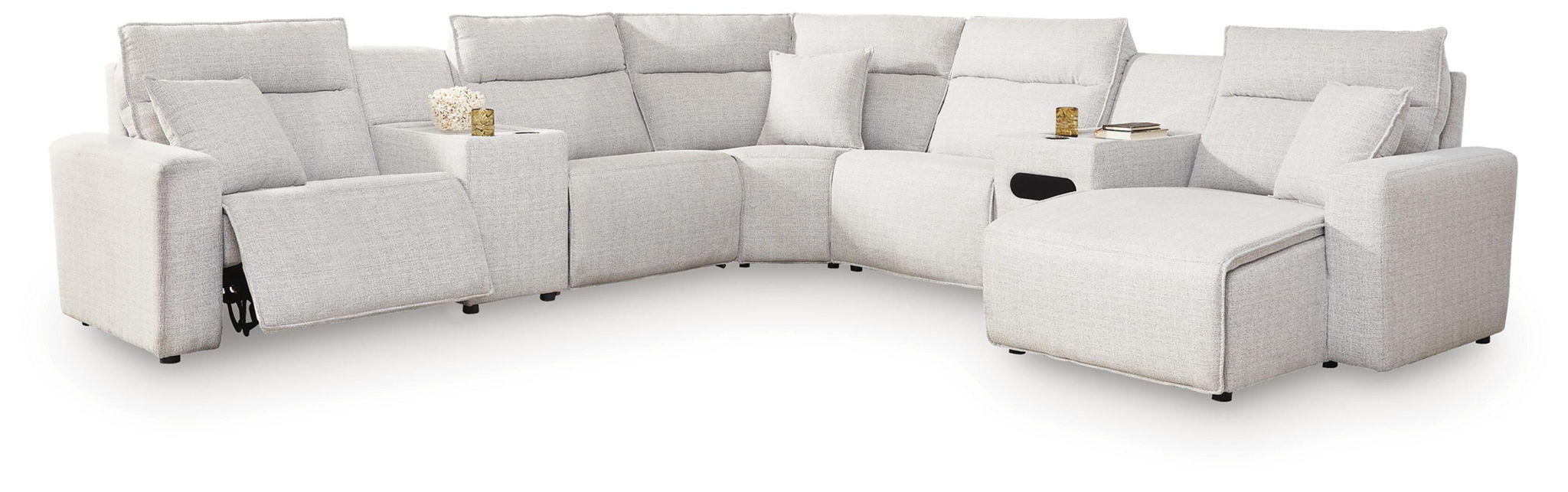 Modmax II - Reclining Sectional - Stone – Reclining Sectionals by Signature Design by Ashley® at Furniture Wholesale Plus , Nashville furniture store