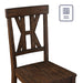 Auburn - Side Chair (Set of 2) - Dark Brown – Chair Sets by Steve Silver Furniture at Furniture Wholesale Plus , Nashville furniture store