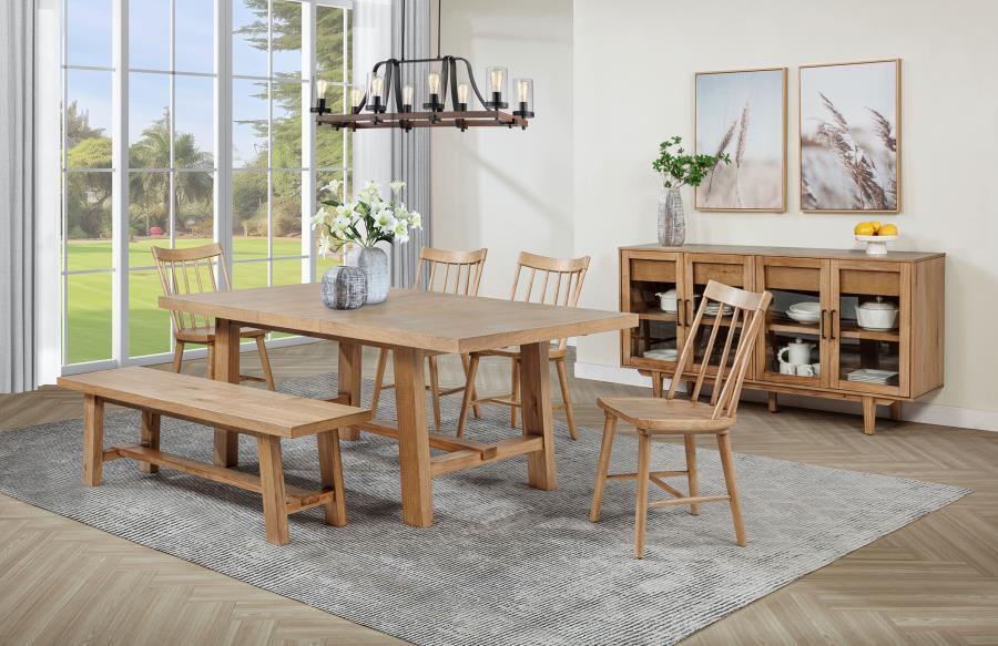 Middleton - Extension Leaf Dining Set – 6 Piece Dining Room Sets by Coaster Fine Furniture at Furniture Wholesale Plus , Nashville furniture store