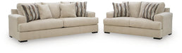 Lofwood - 2 Pc. - Sofa And Loveseat - Oatmeal – Stationary Sofas & Loveseats by Signature Design by Ashley® at Furniture Wholesale Plus , Nashville furniture store