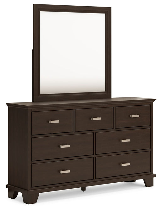Covetown - Dresser And Mirror - Dark Brown – Dresser & Mirror by Signature Design by Ashley® at Furniture Wholesale Plus , Nashville furniture store