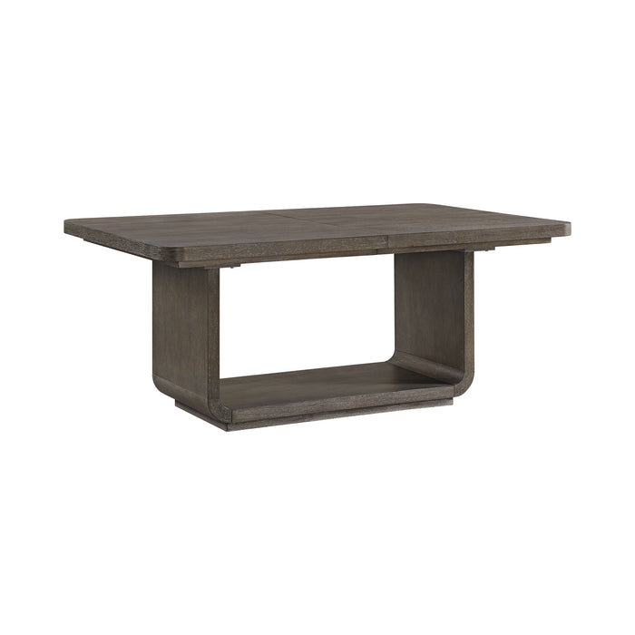 Hollywood Park - Rectangular Dining Table With Leaf - Dark Gray – Dining Tables with Extensions by Elements International at Furniture Wholesale Plus , Nashville furniture store