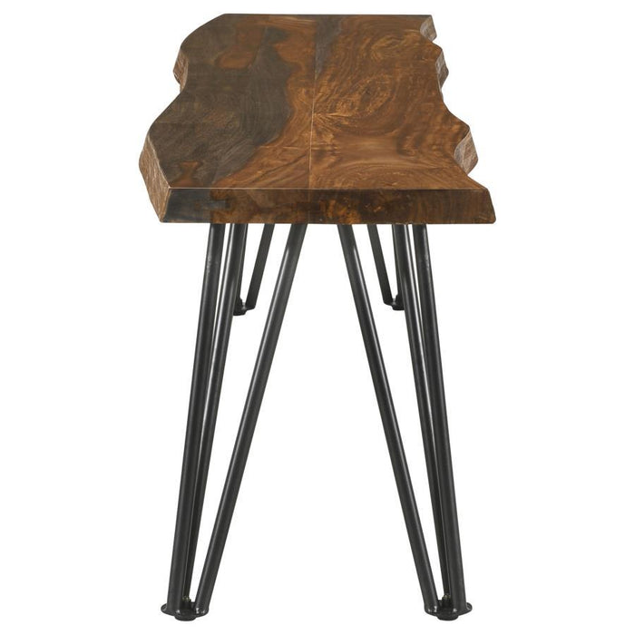 Neve - Live Edge Wood Dining Bench Hairpin Legs - Gray Sheesham – Dining Benches by CoasterEssence at Furniture Wholesale Plus , Nashville furniture store