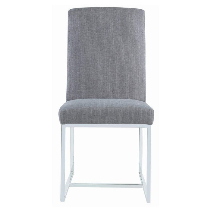 Mackinnon - Upholstered Dining Side Chair (Set of 2) - Gray – Chair Sets by CoasterElevations at Furniture Wholesale Plus , Nashville furniture store