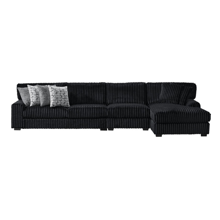 Nightfall - Sectional Set With 2 Pillows – Stationary Sectionals by Elements International at Furniture Wholesale Plus , Nashville furniture store