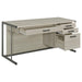 Loomis - 4-Drawer Computer Desk - Whitewashed Gray - Premium Computer Desks from CoasterEssence - Just $439! Shop now at Furniture Wholesale Plus  We are the best furniture store in Nashville, Hendersonville, Goodlettsville, Madison, Antioch, Mount Juliet, Lebanon, Gallatin, Springfield, Murfreesboro, Franklin, Brentwood