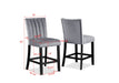 Pascal - Counter Height Chair (Set of 2) - Dark Gray – Chair Sets by Crown Mark at Furniture Wholesale Plus , Nashville furniture store