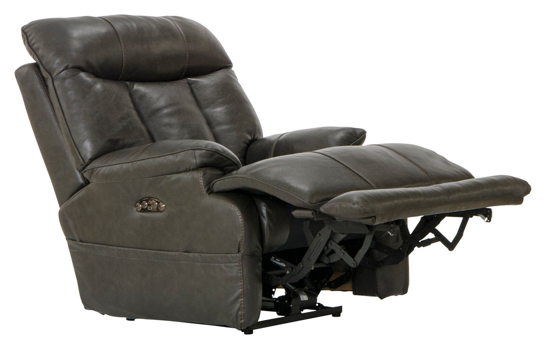 Naples - Power Lay Flat Recliner With Extended Ottoman - Chocolate – Reclining Chairs by Catnapper at Furniture Wholesale Plus , Nashville furniture store
